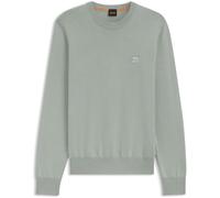 Boss Mens Kanovano Crew Neck Jumper in Open Green 351 Cotton - Size X-Large