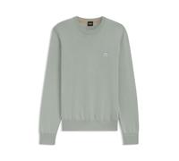 BOSS Mens Kanovano Knitted Jumper Long Sleeve Cotton Open Green 351 S