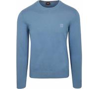 BOSS Mens Kanovano Logo-Patch Sweater in Cotton and Cashmere