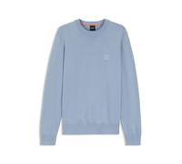 BOSS Mens Kanovano S Knitted Sweater in Cotton and Cashmere with Logo Label