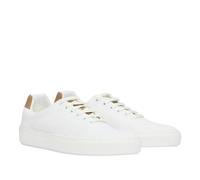 Boss Mens Katie Leather Low Cut Trainers - White - 2 UK - White - 100% Mixed