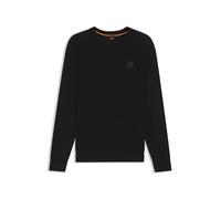 BOSS Mens Kesom in Mixed-Structure Sweater in Cotton and Cashmere