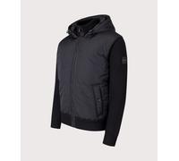 BOSS Mens Kiaccio Hooded Hybrid Jacket - Colour: 001 Black - Size: Small
