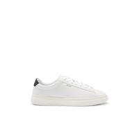 BOSS Mens Kieran Tenn Lace-up Trainers in Polished Leather with Logo Details Size 10
