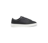 BOSS Mens Kieran Tenn Leather Trainers with Rubber Sole Size 8 Black