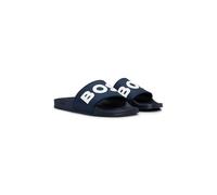 BOSS Mens Kirk Slid Rubber slides with raised logo detail Size 11