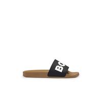 BOSS Mens Kirk Slid Rubber slides with raised logo detail Size 5