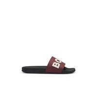 BOSS Mens Kirk Slid Rubber slides with raised logo detail Size 9