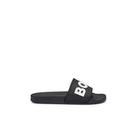 BOSS Mens Kirk Slid Rubber slides with raised logo detail Size 9