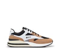 Boss Mens Kurt Running Trainers in Brown Suede - Size UK 12