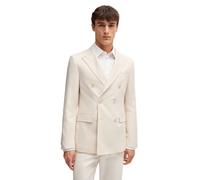 Boss Mens L-Heston-DB-242 Double Breasted Blazer in Off-White Textile - Size 40 (Chest)