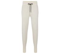 Boss Mens Lacri Tracksuit Bottoms in White Cotton - Size Medium