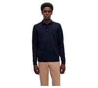 BOSS Mens Lancione Structured-Seam Polo Sweater in Responsible Wool