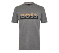 Boss Mens Lettering Regular T-ShirtM Medium Grey GT23477