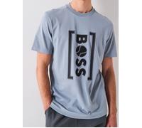 Boss Mens Light Grey Tee Iconic Tl Relaxed Fit - Size Medium