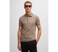 BOSS Mens Paule 4 Cotton-piqué Slim-fit Polo Shirt with Tonal Logo