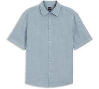 Boss Mens Linen Short-Sleeved Shirt GT20165