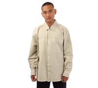 Boss Mens Locky 2 Overshirt in Beige Cotton - Size 3XL