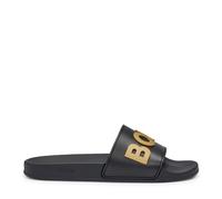 Boss Mens Logo Sliders in .Black - Size UK 7