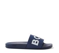 Boss Mens Logo Sliders in Dark Blue 405 - Size UK 5