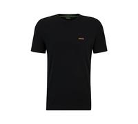 BOSS Mens Logo T-Shirt Short Sleeve Cotton Black/Gold M