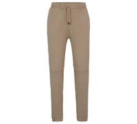 Boss Mens logoraw Solid Patterned Slim Joggers in Open Brown - Size X-Large