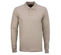 Boss Passerby 10256683 Long Sleeve Polo Beige,Grey M Men