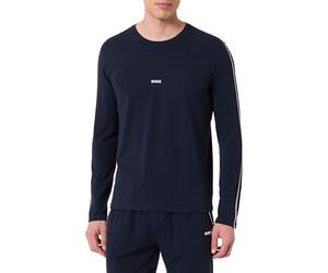 BOSS Men's Long Sleeve Pyjamas, Dark Blue, S