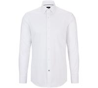 Boss Mens Long Sleeve Shirt in White - Size 15 inch