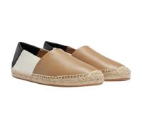 Boss Mens Madeira Colour Block Leather Slip-on Loafers - Beige/Black/White - Beige/Black/White - 6 UK