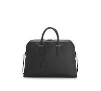 BOSS Mens Madison-B1 Holdall Grained-Leather Holdall with Detachable Key Holder Size One Size