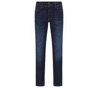 BOSS Mens Maine BC-L-P Regular-fit Jeans in Dark-Blue Super-Stretch Denim
