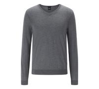 Boss Mens Melba-P Sweater in Grey Wool - Size 3XL