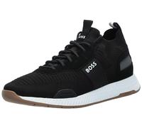 BOSS Men's Mesh Mix Running Sneaker, Dark Carbon, 8