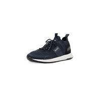 BOSS Men's Mesh Mix Running Sneakers, Sky Captain Navy, 8 UK