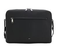 BOSS Men's Messenger Bag In Hammered Faux Leather Ray Flap 50552622 Color Black