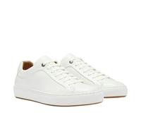 Boss Mens Mirage Leather Tennis Trainers - White - White - 5 UK