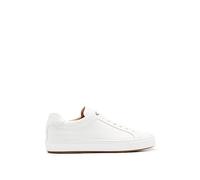 BOSS Mens Mirage Tenn Leather Cupsole Trainers with Logo Details Crafted in Italy Size 5 White