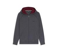 BOSS Mens Mix And Match Full Zip Hoodie Long Sleeve Cotton Charcoal L