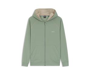 BOSS Mens Mix&Match Jacket H Zip-up hoodie in stretch cotton with embroidered logo