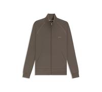 BOSS Mens Mix&Match Jacket Z Logo-embroidered regular-fit jacket in stretch-cotton jersey