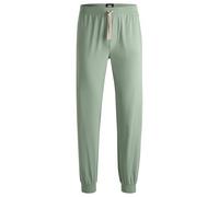 BOSS Mens Mix&Match Pants Logo-Embroidered Tracksuit Bottoms in Stretch-Cotton Jersey