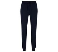 BOSS Stretch-cotton tracksuit bottoms with embroidered logo - Style Mix&Match Pants, 50469538 Dark Blue M