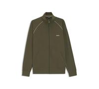 BOSS Mens MixMatch Full Zipped Fleece Jacket Long Sleeve