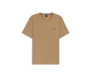 BOSS Mens MixMatch Premium Cotton T-Shirt Short Sleeve Beige XXL