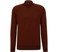 Boss Mens Mock Neck Regular Raglan Sweater TopXL Medium Brown GT24259