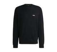 BOSS Mens Momentum-X CN Branded Crew-Neck Sweater in Dry-Flex Fabric