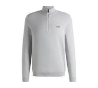 BOSS Men's Momentum-X QZ Dry Flex Troyer Collar Logo Pullover, Light/Pastel Grey54, 3XL