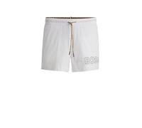 BOSS Mens Mooneye Quick-drying swim shorts with outline logo