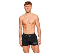 BOSS Mens Mooneye Quick-Drying Swim Shorts with Outline Logo Black
